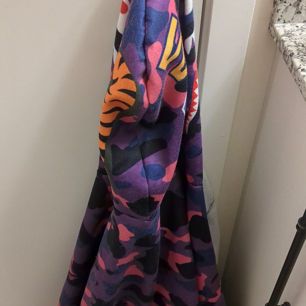 Bape hoodie purple